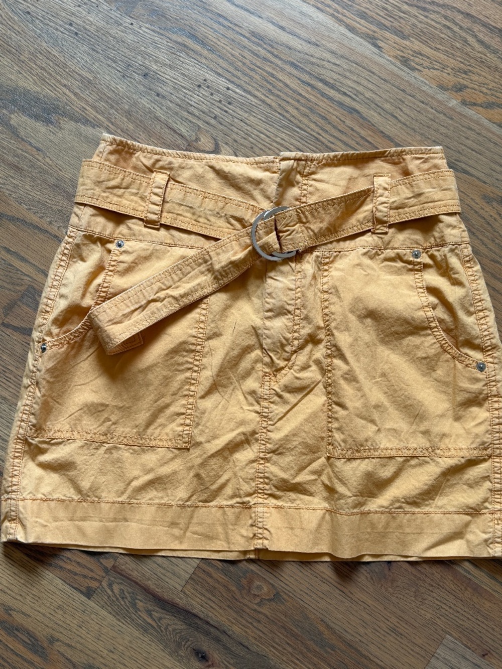 Clavin Klein Jeans skirt, yellow/orange, size small.